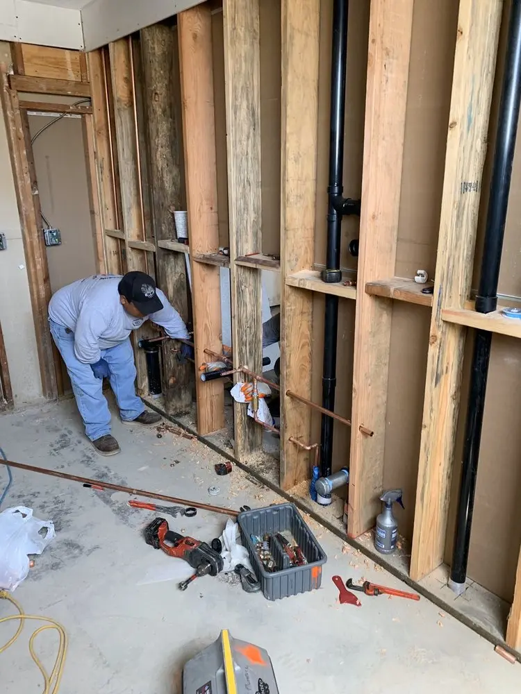 Commercial rough-in plumbing for Water Heater Replacement in Cobb
